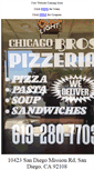 Mobile Screenshot of chicagobrospizzeria.com