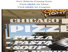 Tablet Screenshot of chicagobrospizzeria.com